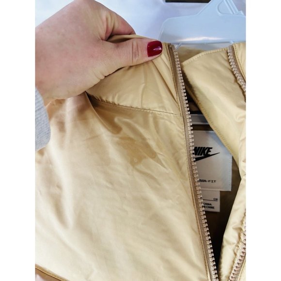 Nike Therma Fit Windrunner Goose Down Fill Puffer Vest Jacket Womens Small - Picture 7 of 10